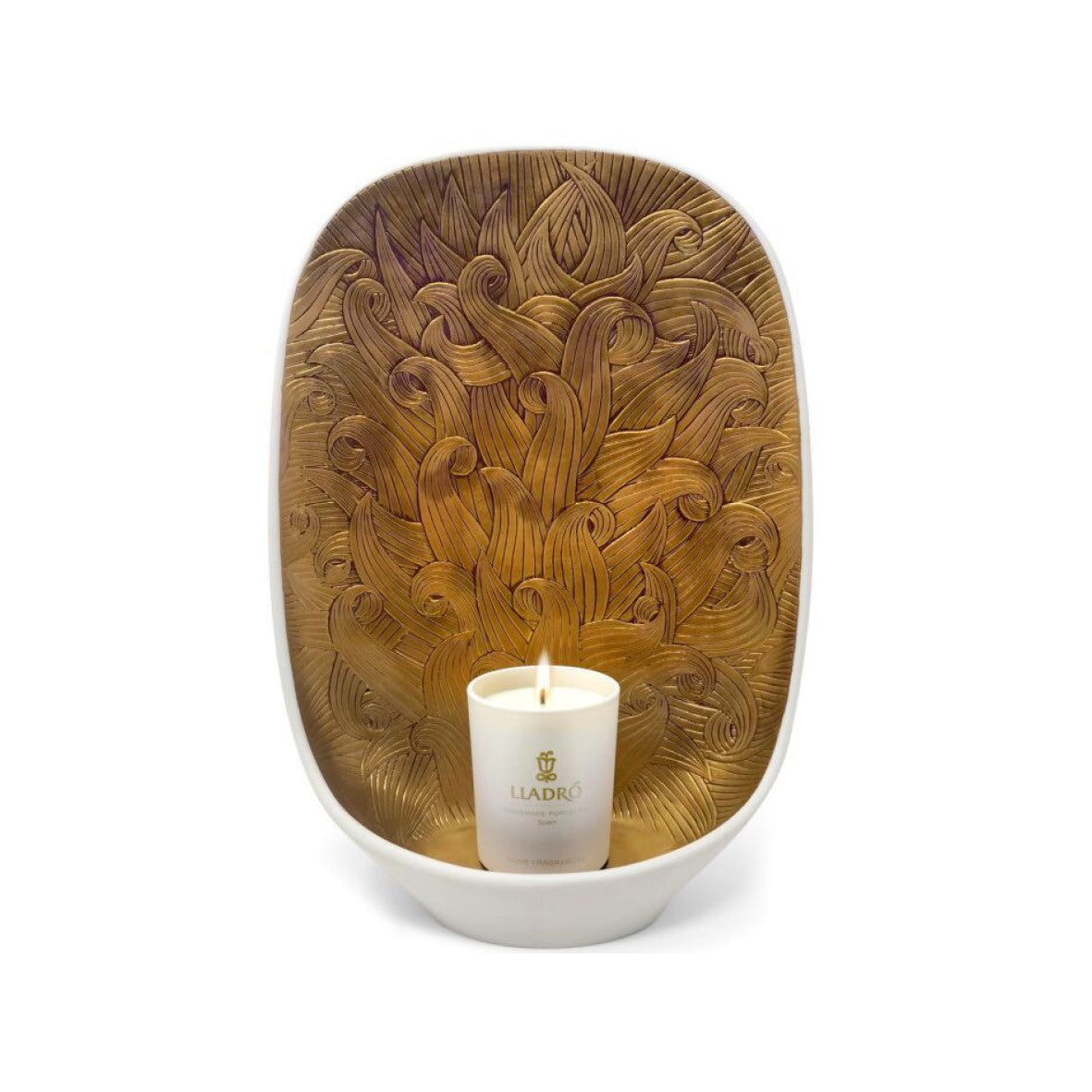 Support bougie Mirage en porcelaine