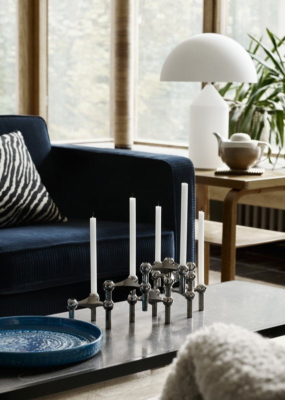 Lampe à poser ATOLLO S verre blanc, Oluce, visuel 3