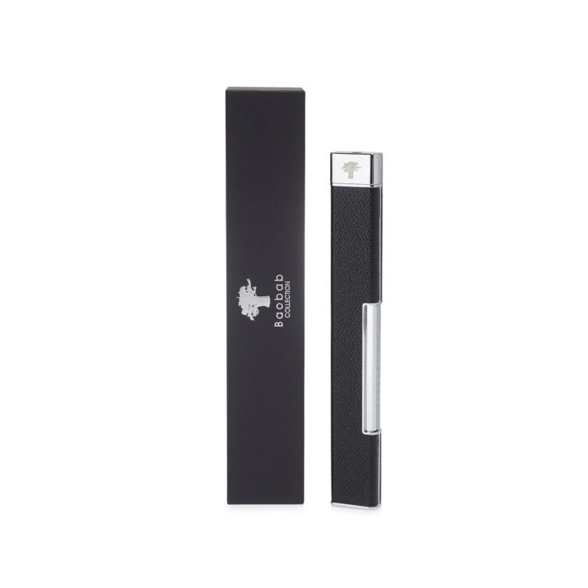 Lighter cuir grainé noir, Baobab Collection