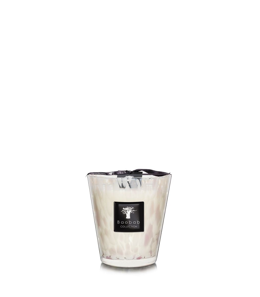 Bougie White Pearls, Baobab Collection, visuel 3