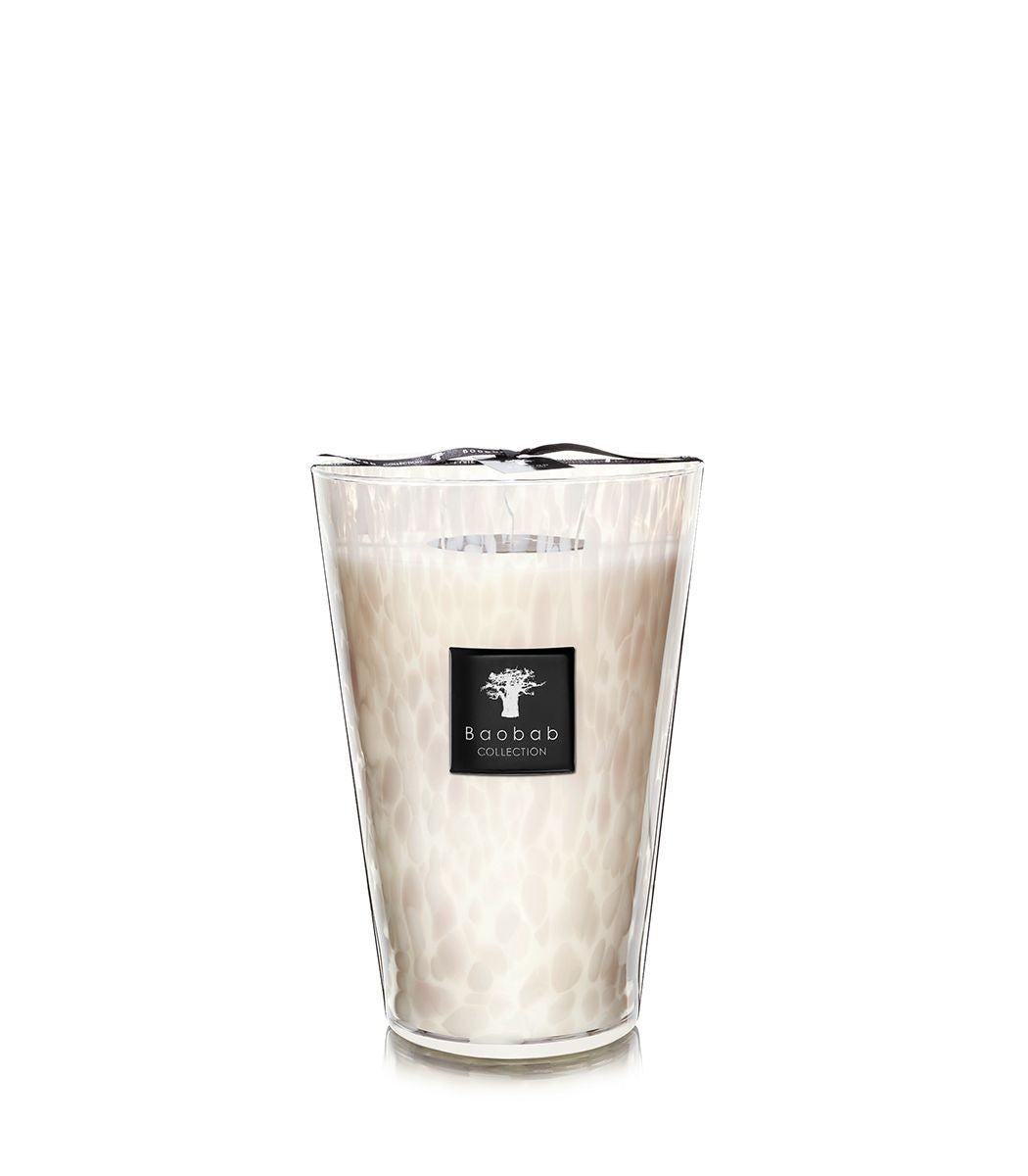 Bougie White Pearls, Baobab Collection, visuel 5