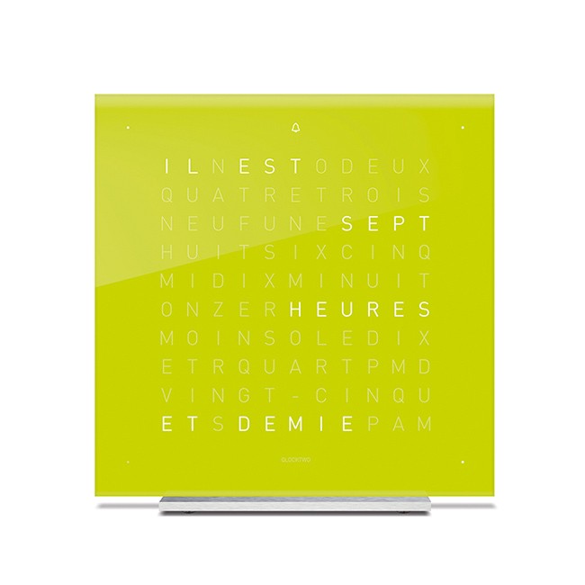 Façade acrylique Qolor pour horloge de table Earth 13,5, Qlocktwo, visuel 3