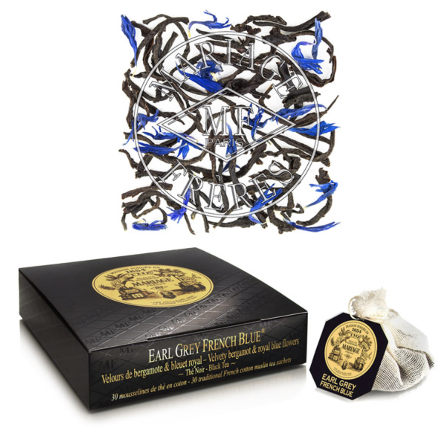 Mousselines Earl Grey French Blue (boite de 30), Mariage Frères, visuel 3