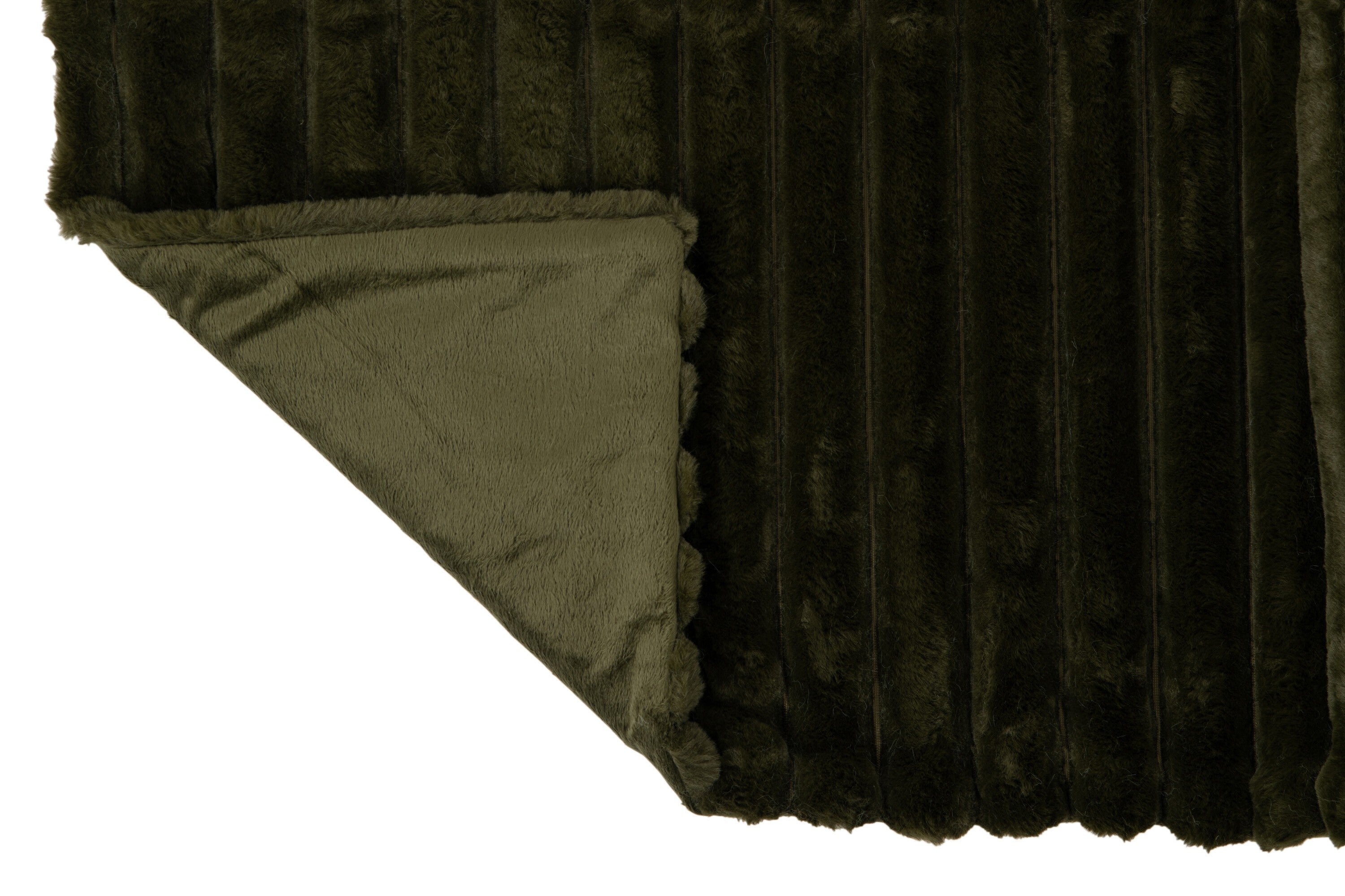 Plaid Rayure fourrure synthétique 130x180cm, Jolipa, visuel 6