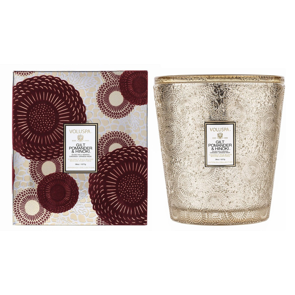 Bougie Japonica Hearth 3 mèches, Voluspa