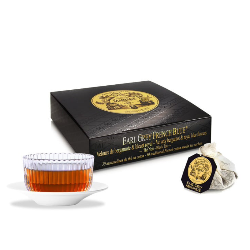 Mousselines Earl Grey French Blue (boite de 30), Mariage Frères