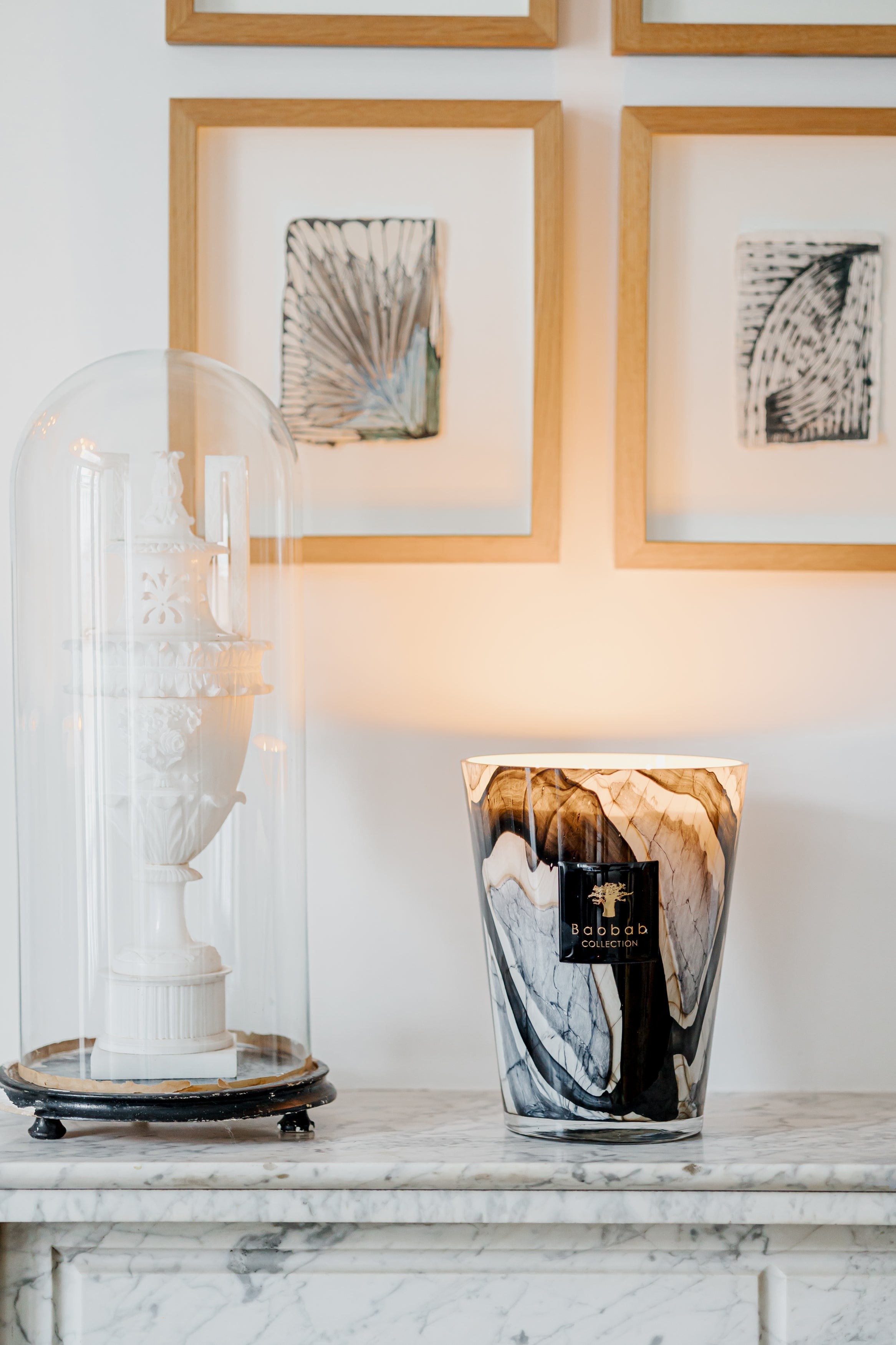 Bougie Stones Marble, Baobab Collection, visuel 14