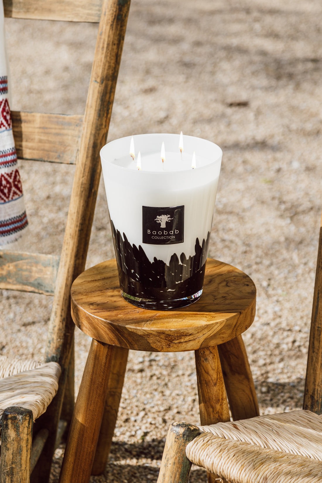 Bougie Feathers Black, Baobab Collection, visuel 7