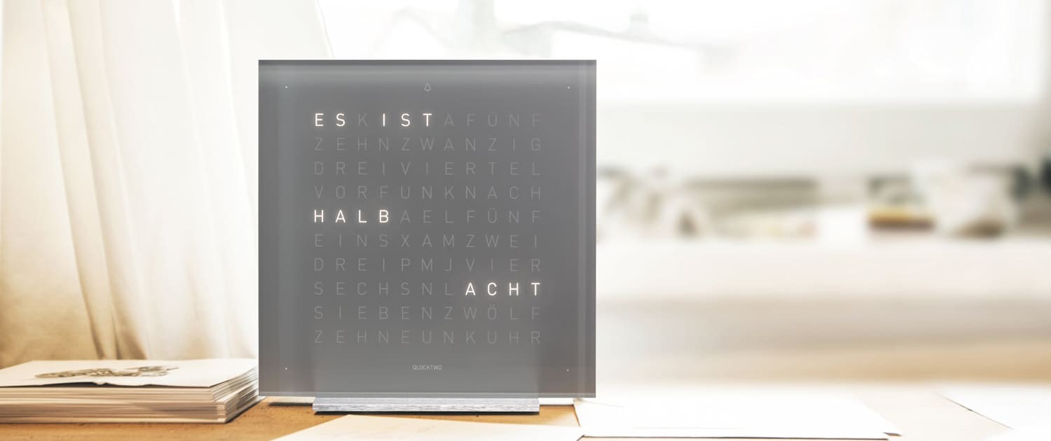 Façade acrylique Qolor pour horloge de table Earth 13,5, Qlocktwo, visuel 7