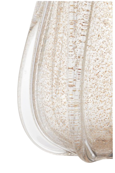 Vase MURELA verre clair et sable brillant - h30cm, LLV, visuel 3