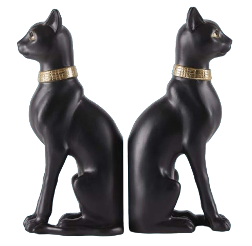 Serre-livres Tivali noir et or H23cm (set de 2), EDG
