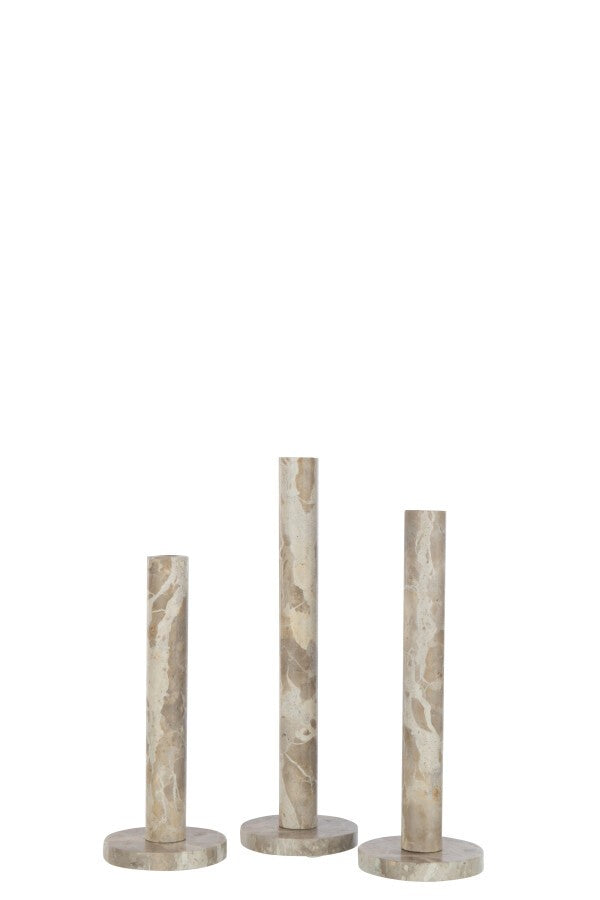Set de 3 bougeoirs Marble, Jolipa, visuel 2