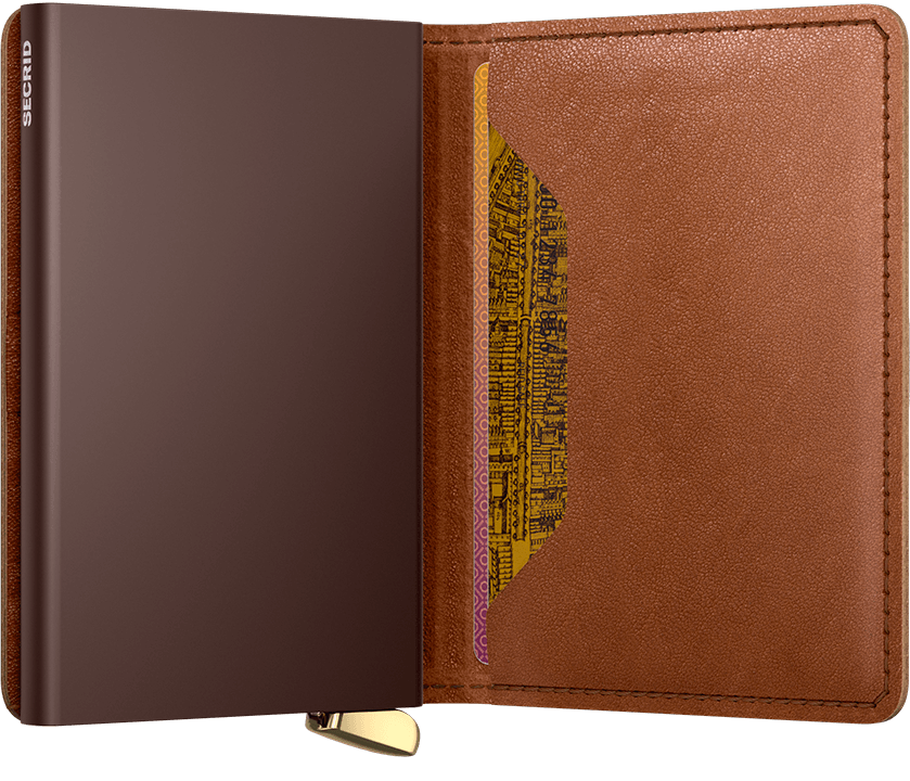 Porte-cartes Slim Premium (Emboss lines Cognac), Secrid, visuel 4