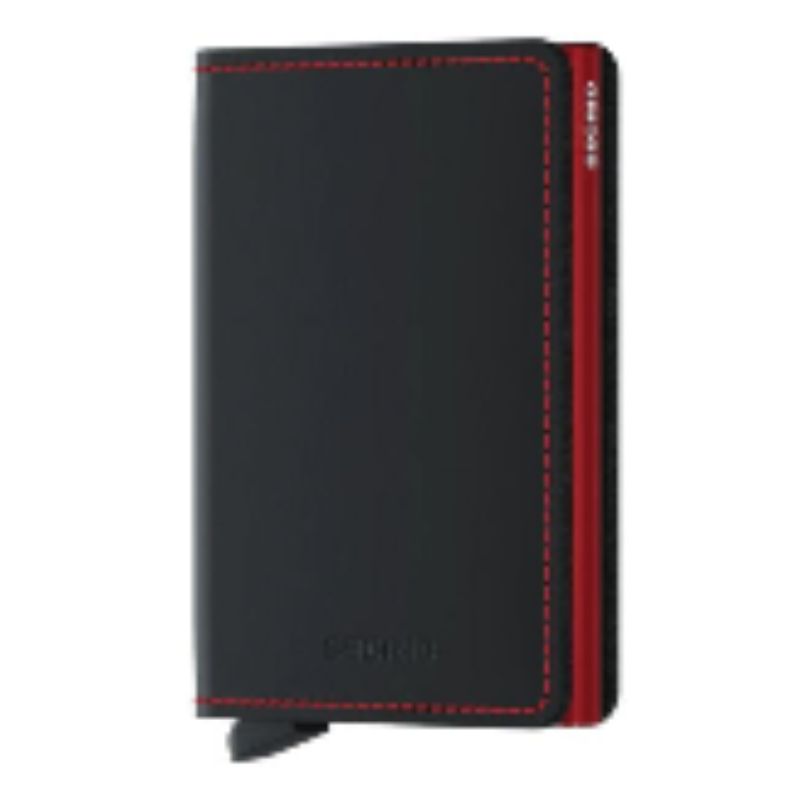Porte-cartes Slim (Matte Black&red), Secrid