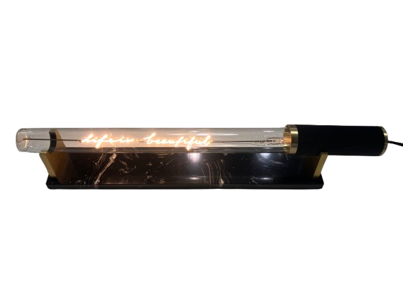 Message in the Tube - "Life is beautiful", Elements Lighting