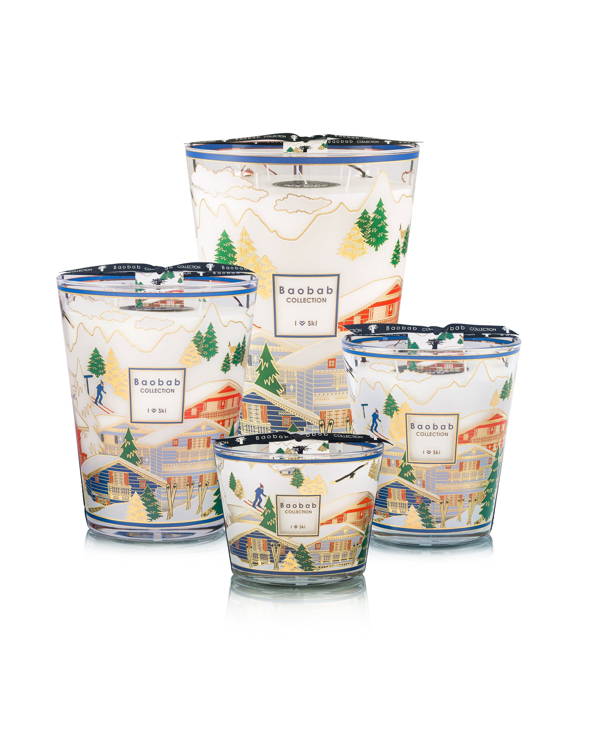 Bougie I love ski, Baobab Collection