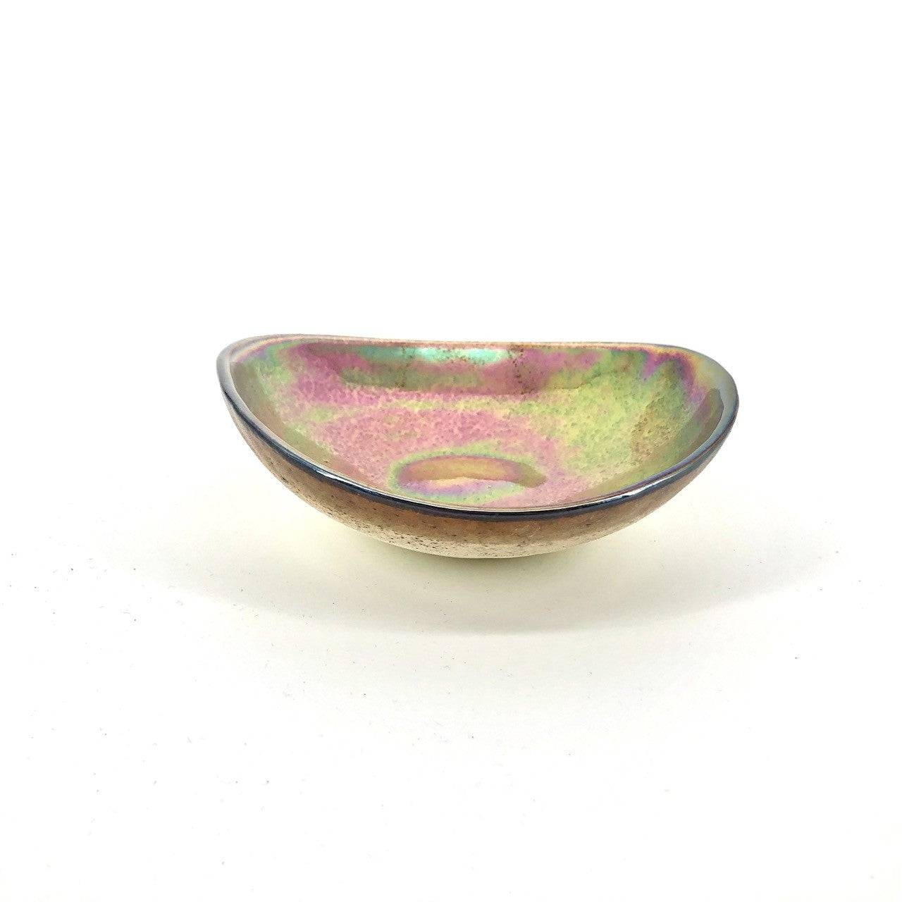 Coupelle Murano PIEGHETTA Topazio - diamètre 18cm H14cm, Yalos, visuel 2
