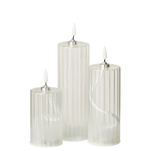 Bougie Led en verre S, Jolipa, visuel 4