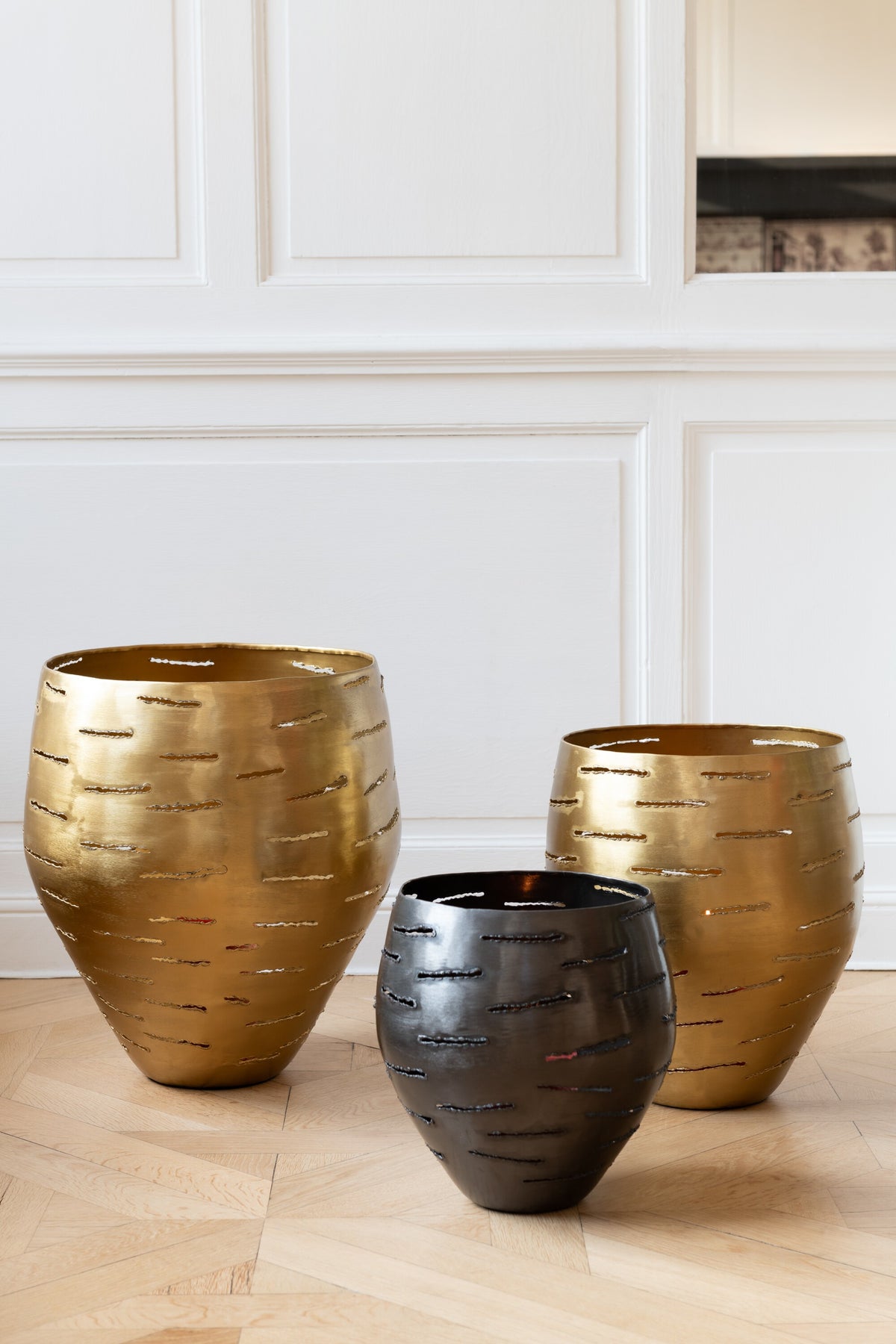 Cache-pot DENTELLE Gold L, Jolipa, visuel 4