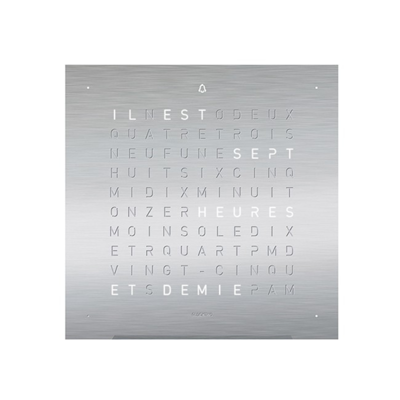 Façade Full metal pour horloge de table Earth 13,5, Qlocktwo