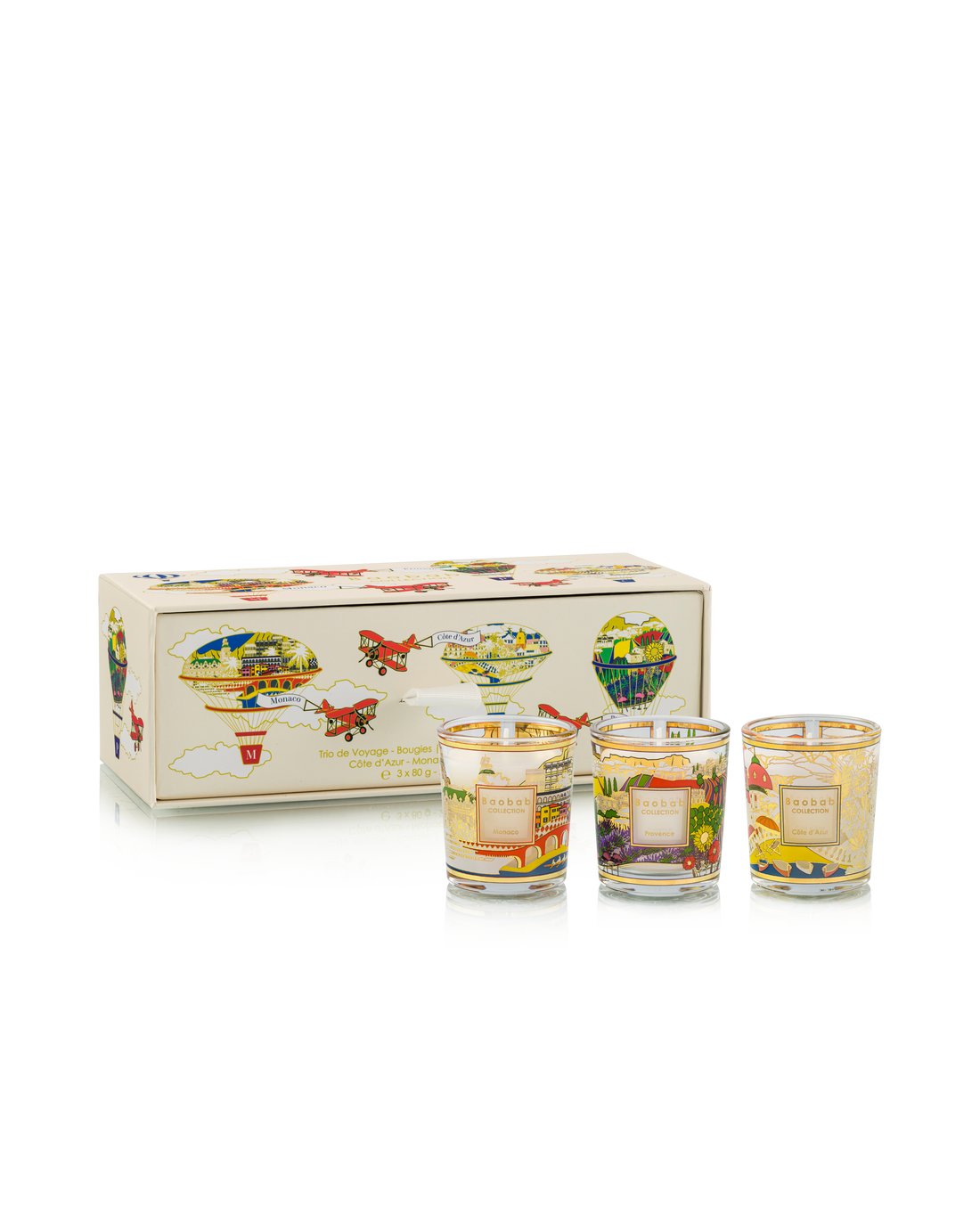 Coffret trio Provence - Monaco - Côte d'azur, Baobab Collection