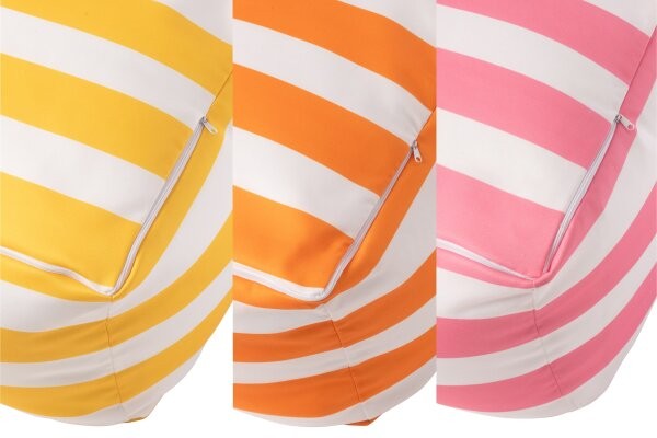 Pouf Summer rayures 45x45x35cm, Jolipa, visuel 2
