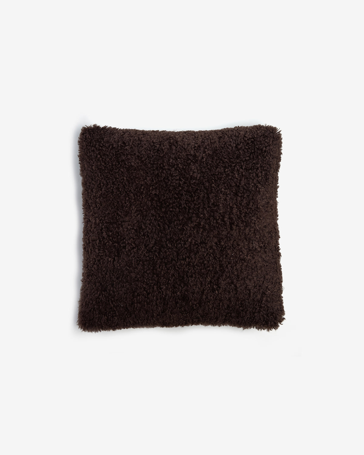Coussin Apparis Brenn 45x45 cm, coloris Bouclette brown