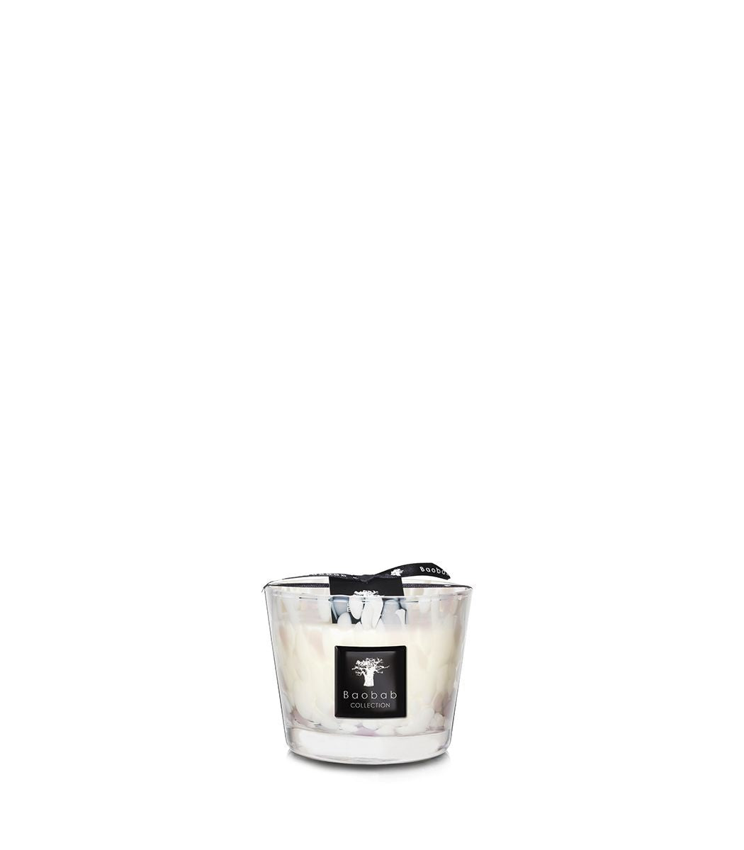 Bougie White Pearls, Baobab Collection, visuel 2