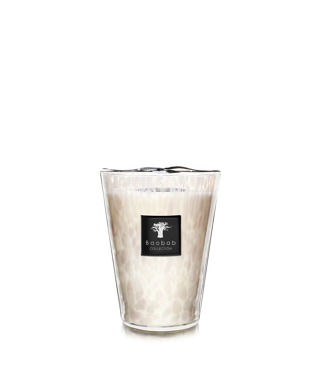 Bougie White Pearls, Baobab Collection, visuel 4