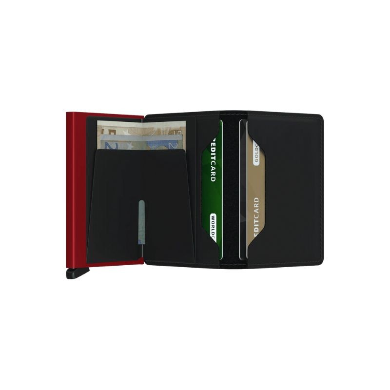 Porte-cartes Slim (Matte Black&red), Secrid, visuel 5