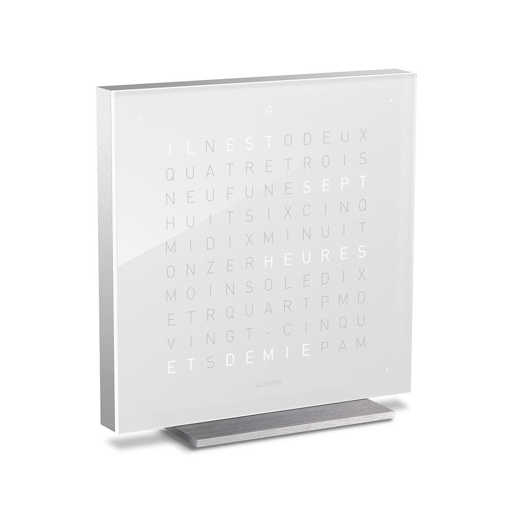 Horloge de table Earth 13,5 - acrylique Qolor, Qlocktwo, visuel 2
