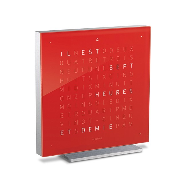 Horloge de table Earth 13,5 - acrylique Qolor, Qlocktwo, visuel 4