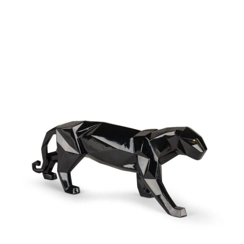 Sculpture Panthera - noir brillante