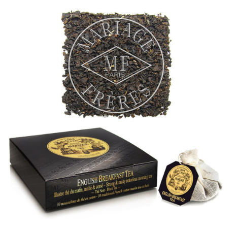 Mousselines English Breakfast tea (boite de 30), Mariage Frères, visuel 3