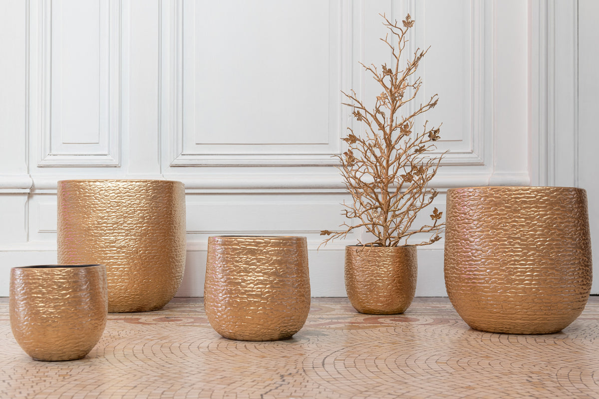 Cache-pot AUDREY XL - gold, Jolipa, visuel 2