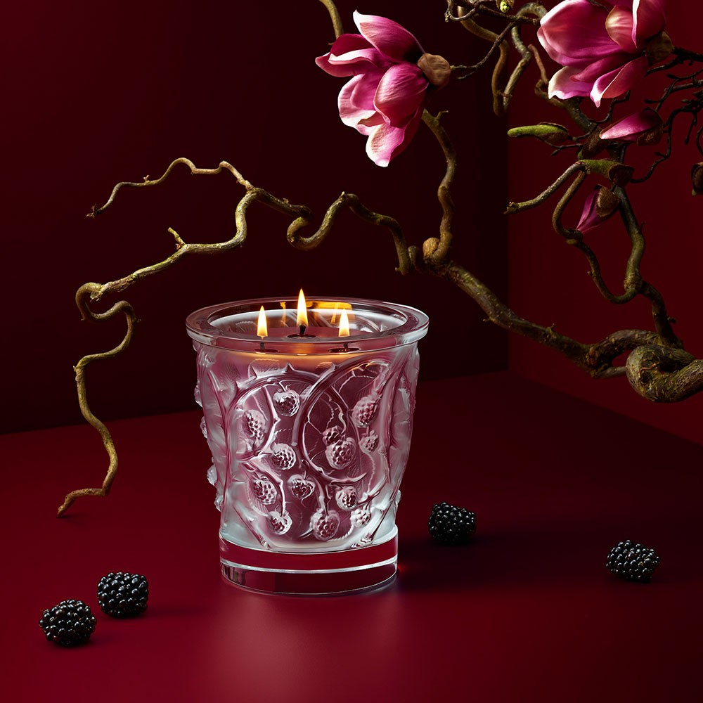 Bougie Lalique - Vase de cristal Epines, Lalique, visuel 3