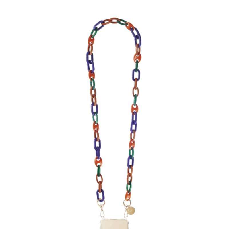 Chaine Alma violet et orange, La Coque Francaise