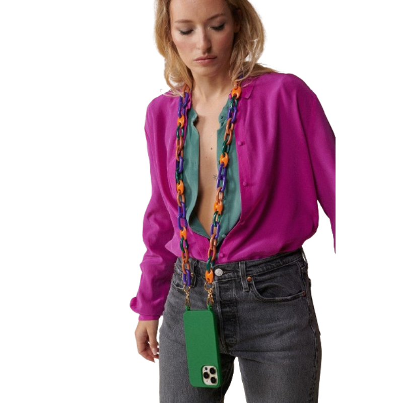 Chaine Alma violet et orange, La Coque Francaise, visuel 3