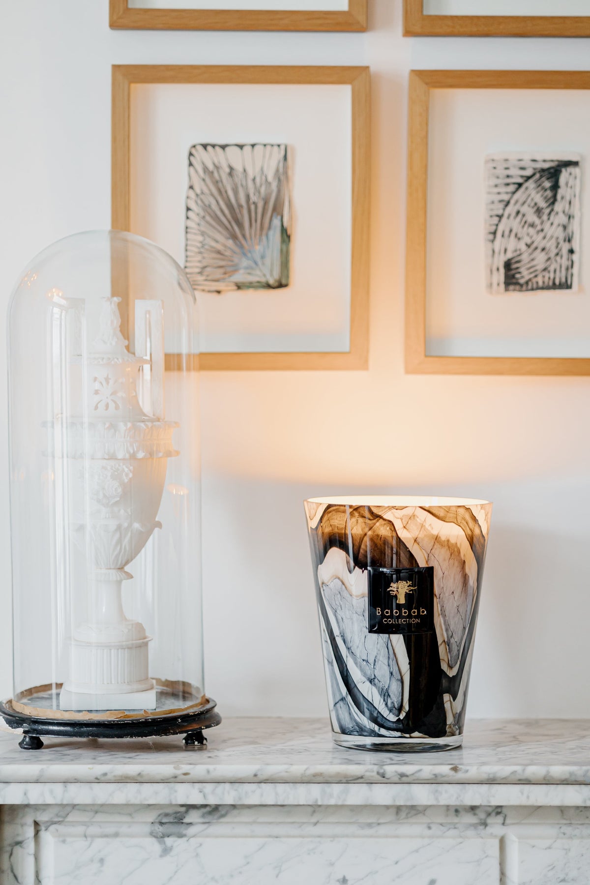 Bougie Stones Marble, Baobab Collection, visuel 14