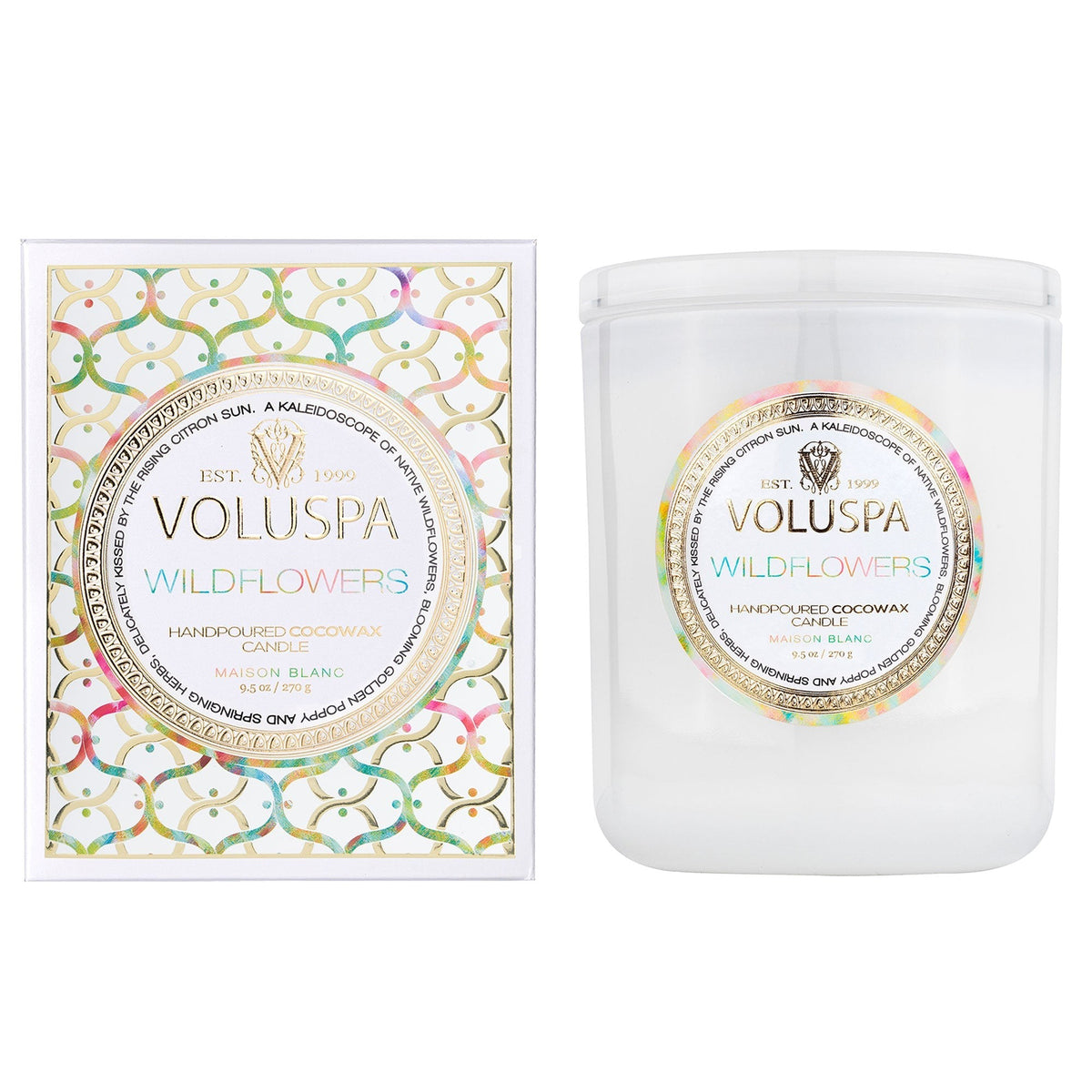 Collection Les Maisons - Bougie verre Classic 270g, Voluspa