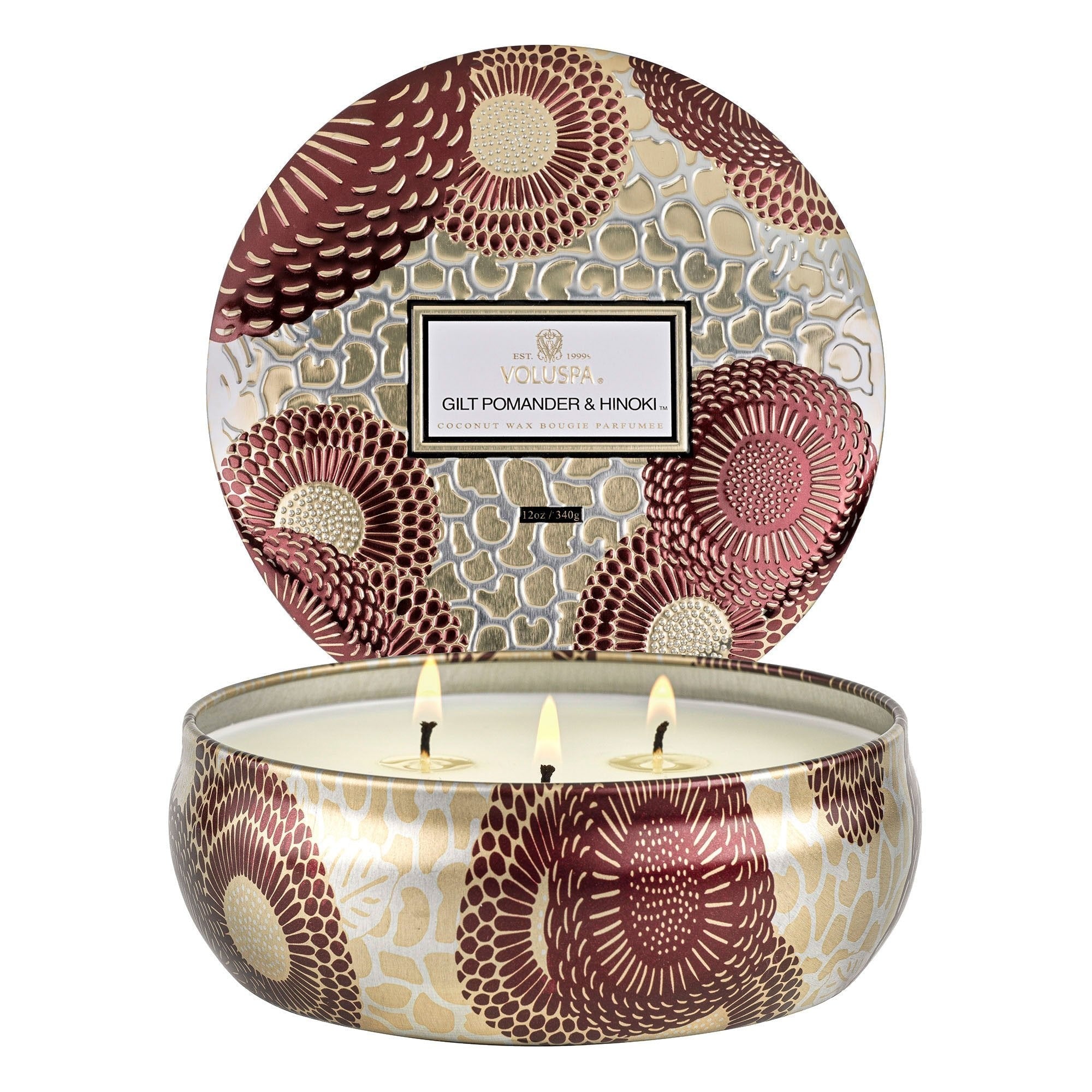 Bougie métal Japonica 340g, Voluspa