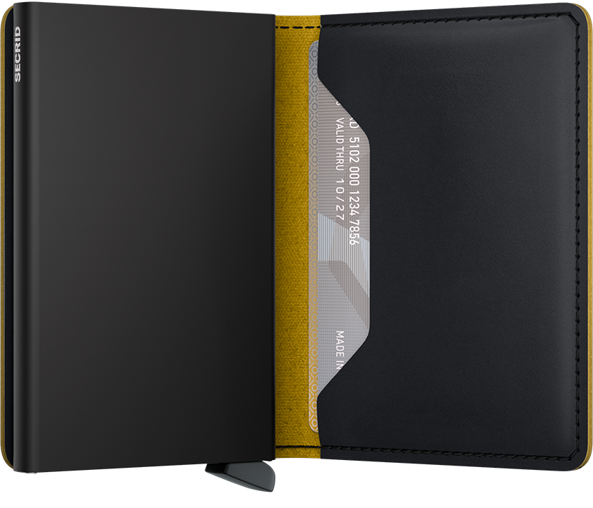 Porte-cartes Slim Matte (SM Black&Ochre), Secrid, visuel 3
