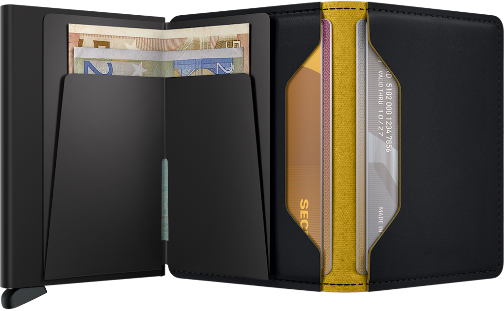 Porte-cartes Slim Matte (SM Black&Ochre), Secrid, visuel 4
