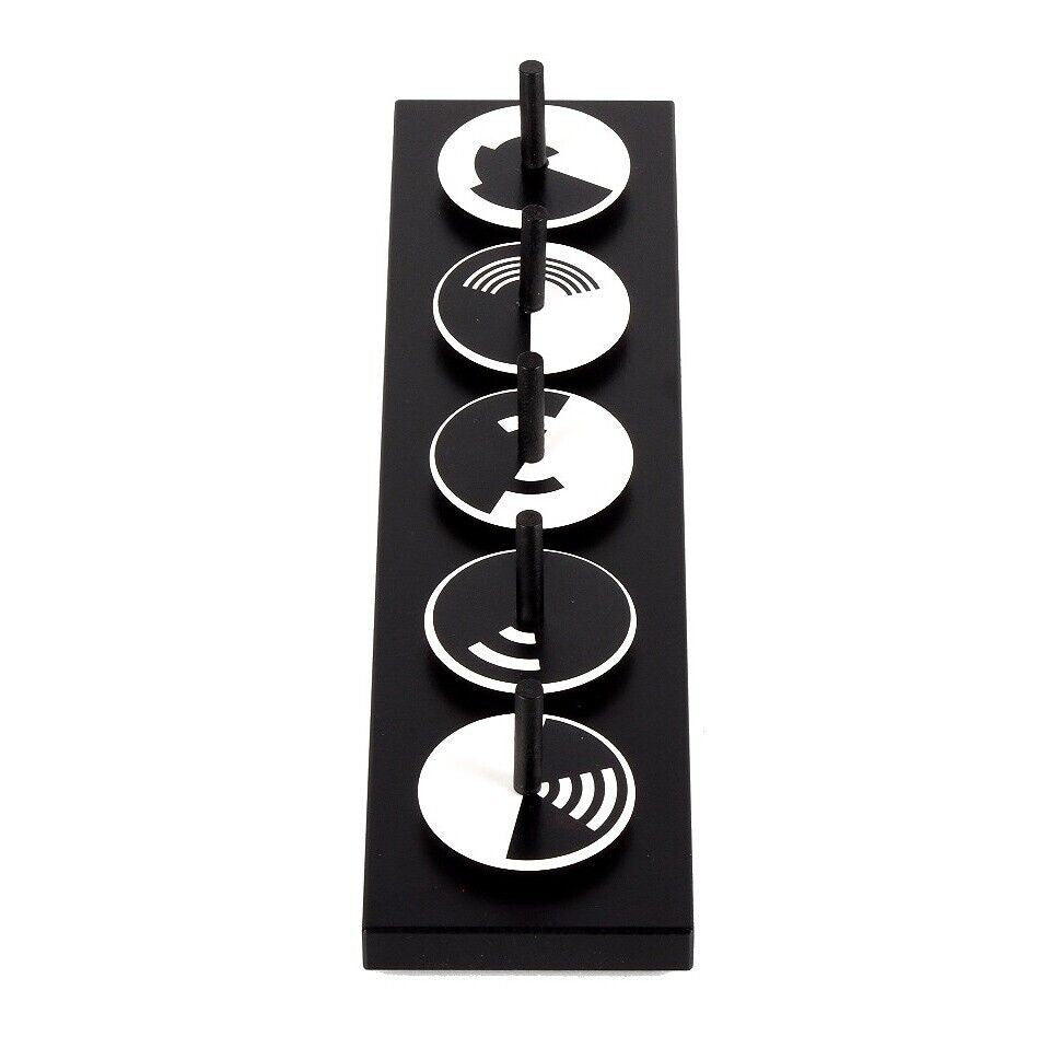 Set de 5 spins black&white avec support, Naef, visuel 2