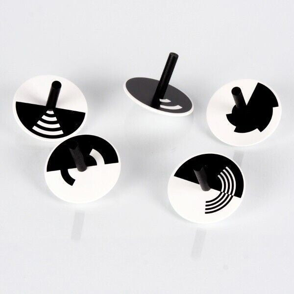 Set de 5 spins black&white avec support, Naef, visuel 3