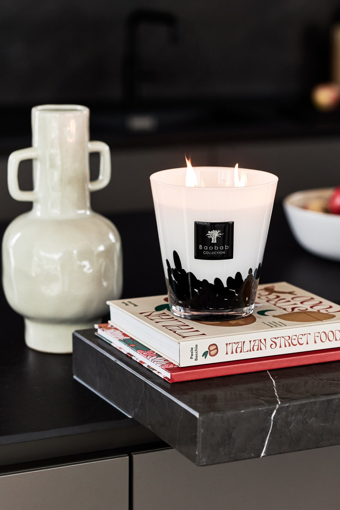 Bougie Feathers Black, Baobab Collection, visuel 6