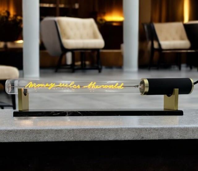 Message in the Tube - "Money rules the world", Elements Lighting, visuel 3