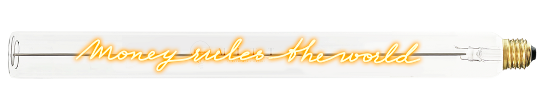 Message in the Tube - "Money rules the world", Elements Lighting, visuel 2