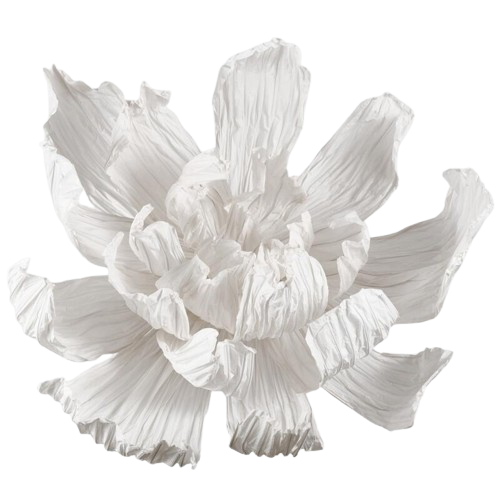 Pivoine géante D160 H90cm - blanche, EDG