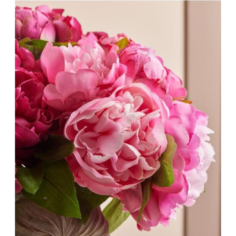 Bouquet de 9 pivoines avec feuilles, EDG, visuel 2